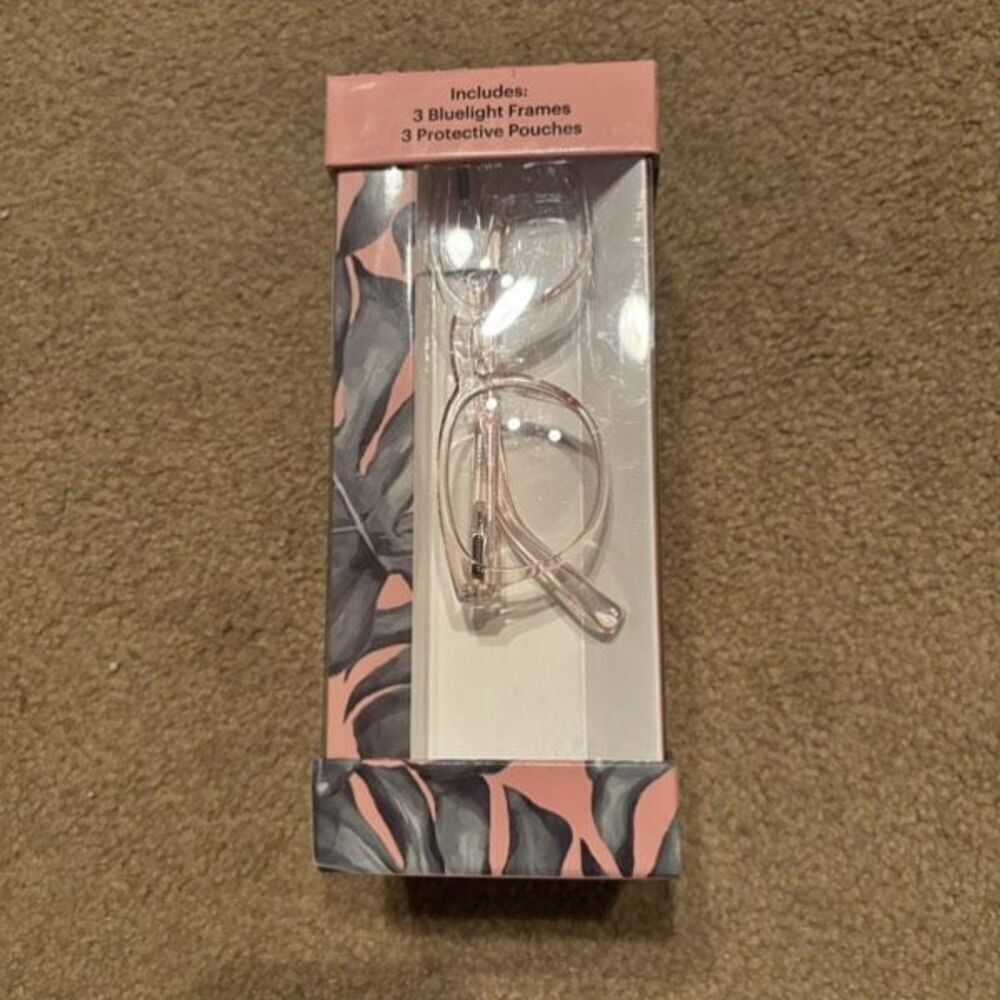 Carter’s Youth Bluelight Glasses Set Of 3 Frames 3 Pouches *New*